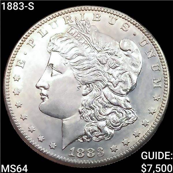 1883-S Morgan Silver Dollar CHOICE BU