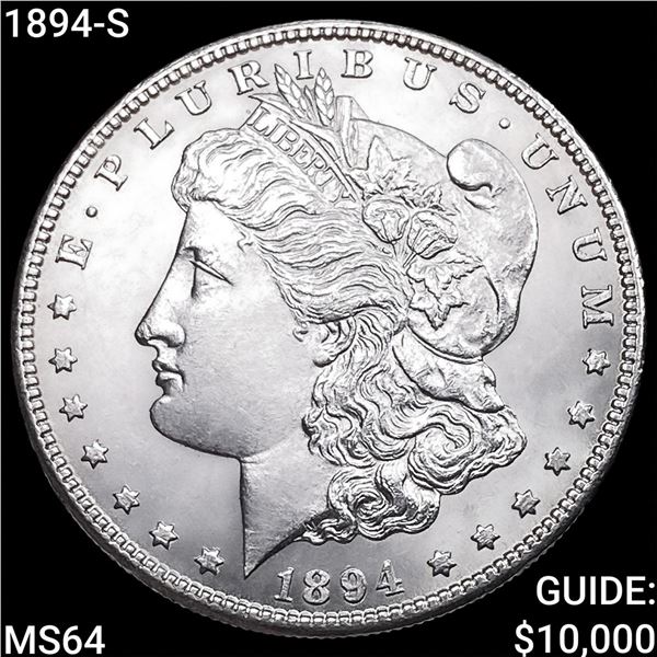 1894-S Morgan Silver Dollar CHOICE BU