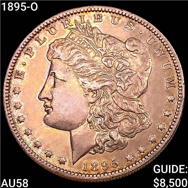 1895-O Morgan Silver Dollar CHOICE AU