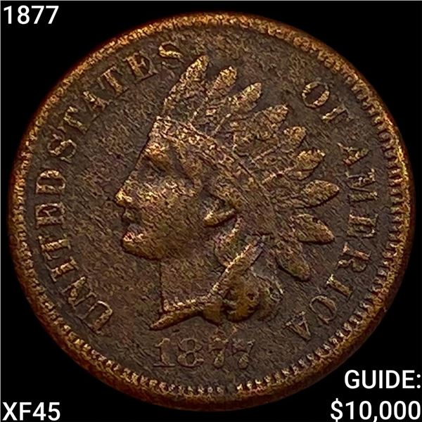 1877 Indian Head Cent NEARLY UNCIRCULATED