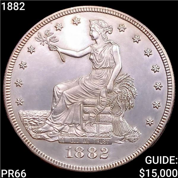 1882 Silver Trade Dollar SUPERB GEM PROOF