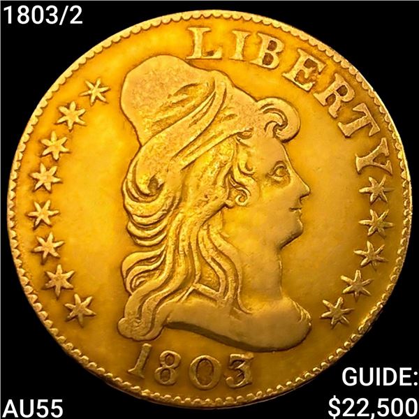 1803/2 $5 Gold Half Eagle HIGH GRADE