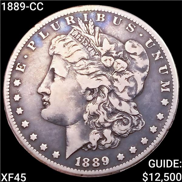 1889-CC Morgan Silver Dollar NEARLY UNCIRCULATED
