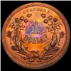 Image 2 : 1870 J-998 Copper One Dollar Pattern Pf GEM PROOF