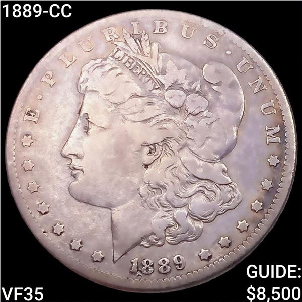 1889-CC Morgan Silver Dollar ABOUT UNCIRCULATED