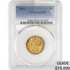Image 1 : 1861 $5 Gold Half Eagle PCGS AU58