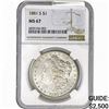 Image 1 : 1881-S Morgan Silver Dollar NGC MS67