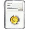 Image 1 : 1911 $5 Gold Half Eagle NGC MS61