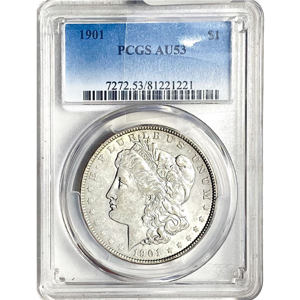 1901 Morgan Silver Dollar PCGS AU53