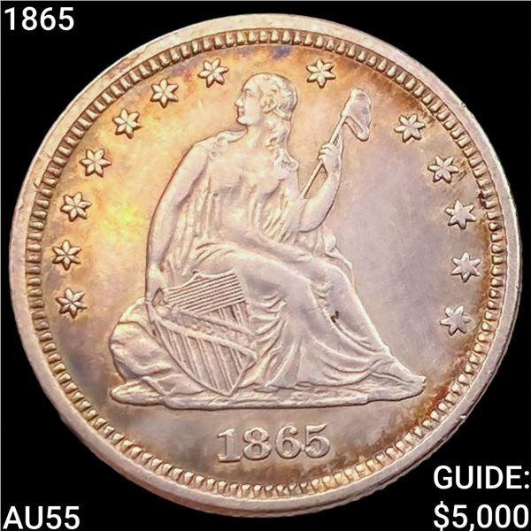 1865 Seated Liberty Quarter HIGH GRADE