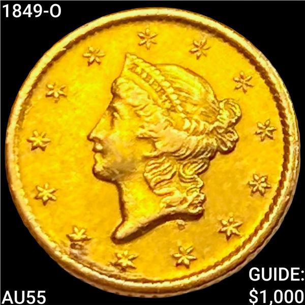 1849-O Rare Gold Dollar HIGH GRADE