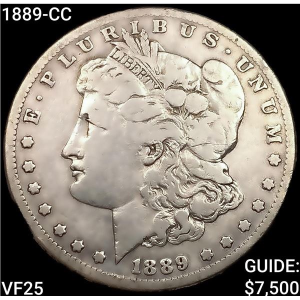 1889-CC Morgan Silver Dollar LIGHTLY CIRCULATED
