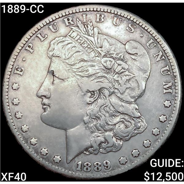 1889-CC Morgan Silver Dollar NEARLY UNCIRCULATED