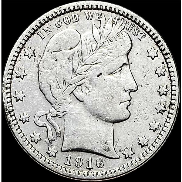 1916-D Silver Barber Quarter NEARLY  UNCIRCULATED
