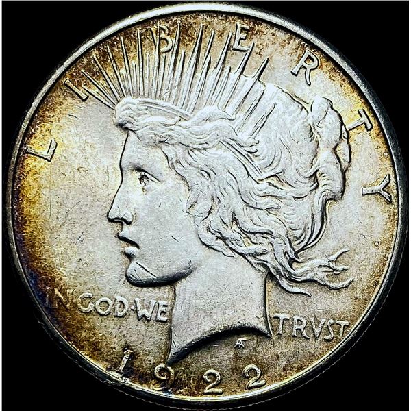 1922-S Silver Peace Dollar CHOICE AU