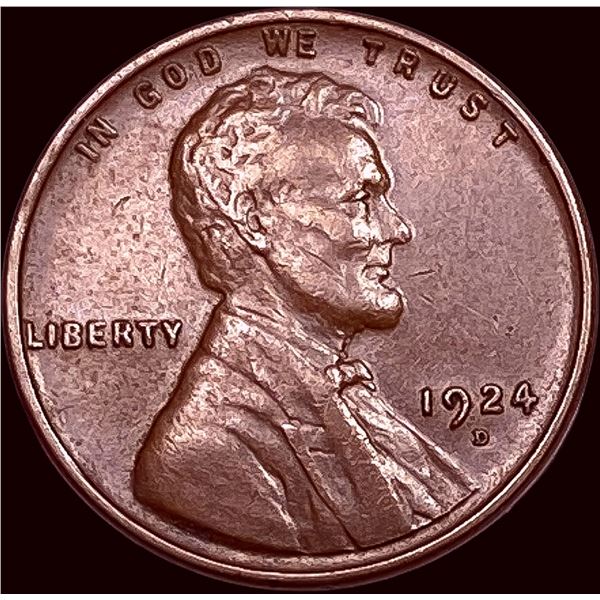 1924-D Lincoln Wheat Cent CLOSELY  UNCIRCULATED