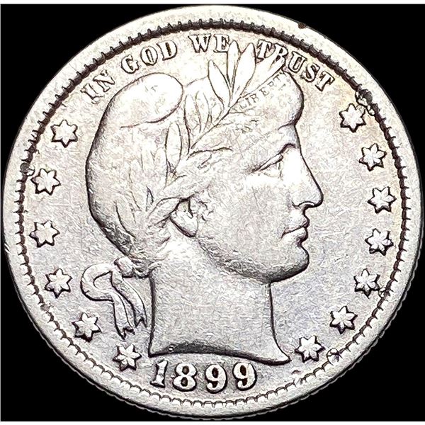 1899 Silver Barber Quarter LIGHTLY CIRCULATED