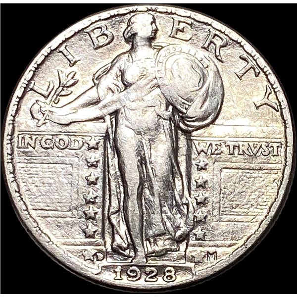 1928-D Standing Liberty Quarter NEARLY  UNCIRCULATED