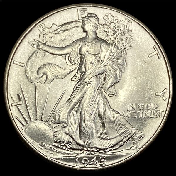 1945 Silver Walking Liberty Half Dollar  CHOICE BU
