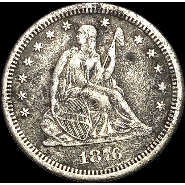 1876-CC Silver Quarter Dollar LIGHTLY  CIRCULATED