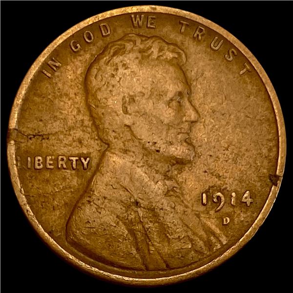 1914-D Lincoln Wheat Cent NICELY CIRCULATED