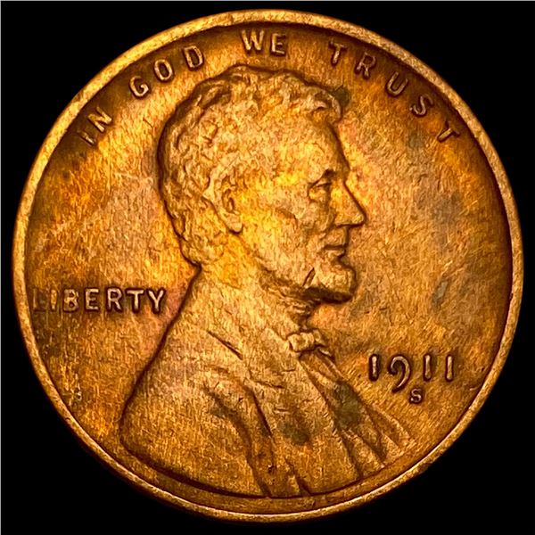 1911-S Bronze Lincoln Wheat Cent HIGH GRADE