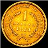 Image 2 : 1851 Gold $1 Liberty Type 1 HIGH GRADE