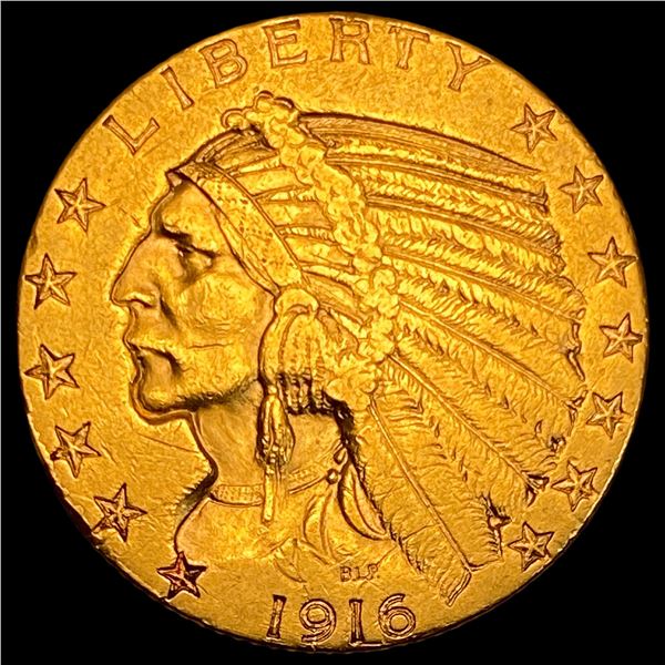 1916-S Indian Head Half Eagle $5 Gold CLOSE  UNC