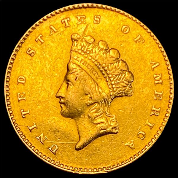 1855 Gold $1 Indian Princess Type 2 CLOSELY  UNCIRCULATED