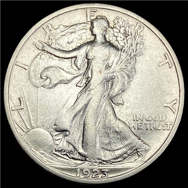 1923-S Walking Liberty Half Dollar NEARLY  UNCIRCULATED