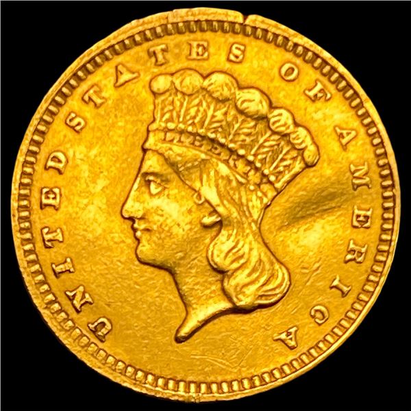 1862 Gold $1 Indian Princess Type 3 HIGH  GRADE