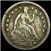 Image 1 : 1853 Arrows Seated Liberty Half Dime LIGHTLY  CIRCULATED