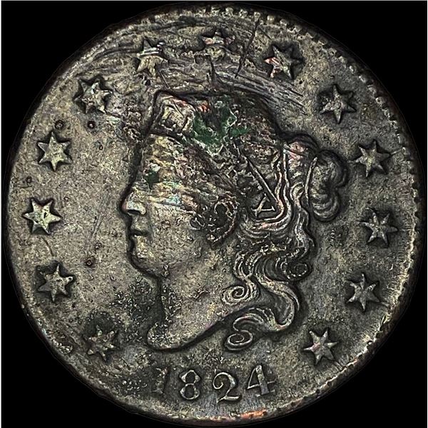1824 Coronet Head Large Cent HIGH GRADE