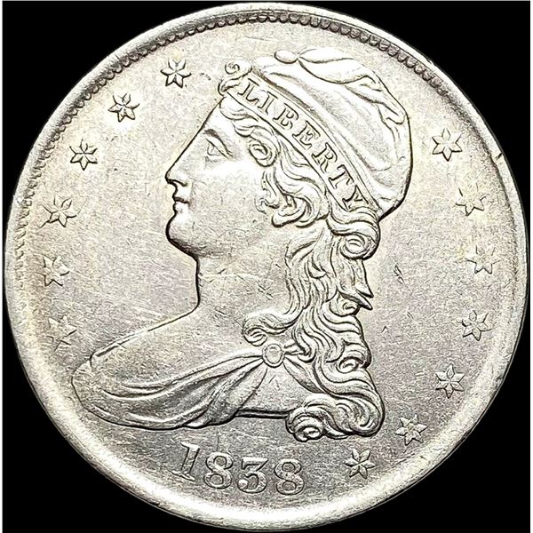 1838 Capped Bust Half Dollar NEARLY  UNCIRCULATED