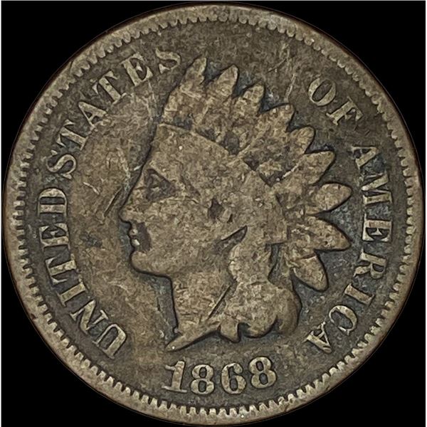 1868 Indian Head Cent NICELY CIRCULATED