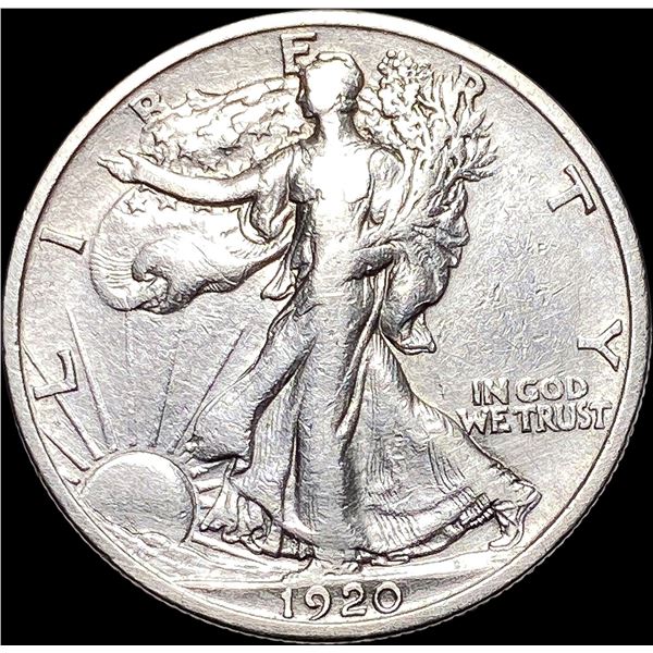 1920-D Walking Liberty Half Dollar NEARLY  UNCIRCULATED