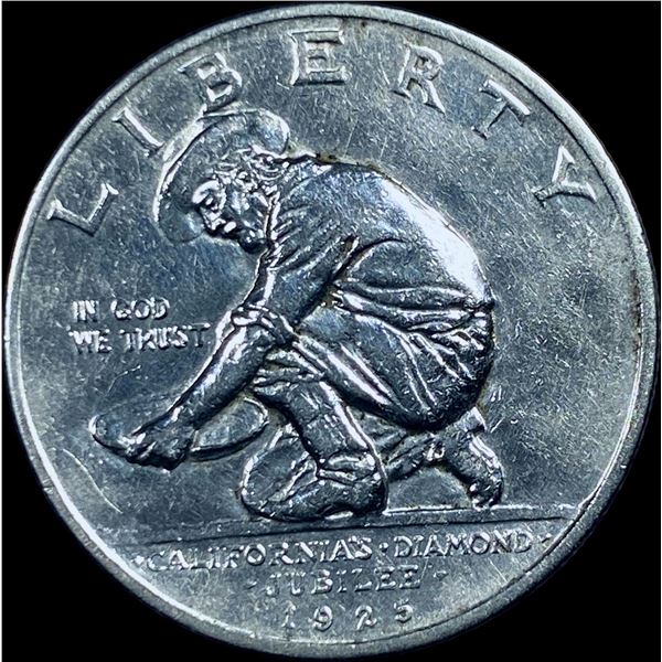 1925-S Silver California Jubilee Half Dollar  CHOICE BU