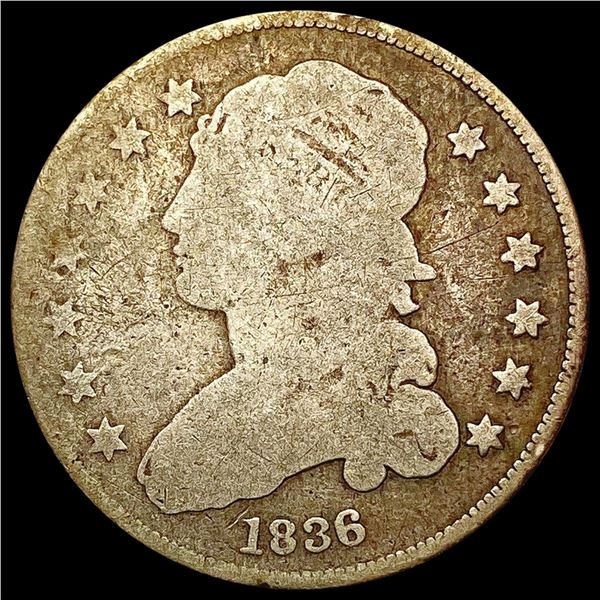 1836 Capped Bust Quarter NICELY CIRCULATED