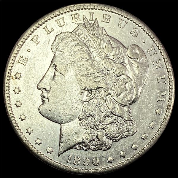 1890-CC Silver Morgan Dollar NEARLY  UNCIRCULATED