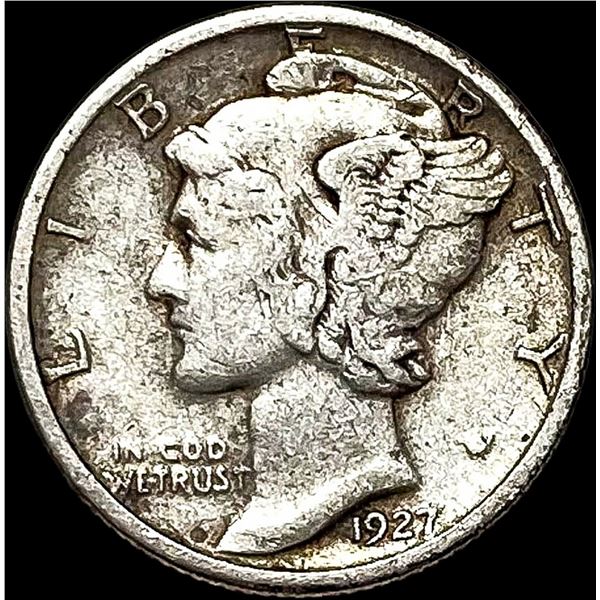 1927-S Silver Mercury Dime ABOUT UNCIRCULATED