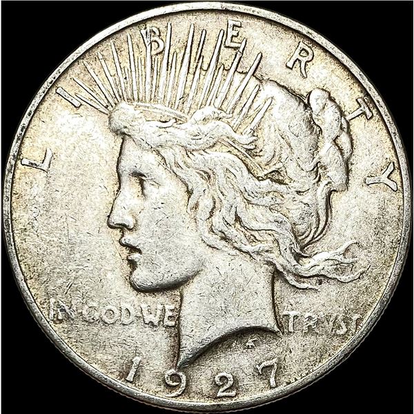 1927-D Silver Peace Dollar ABOUT UNCIRCULATED