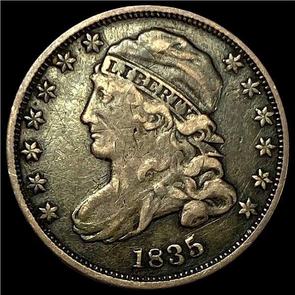 1835 Capped Bust Dime NEARLY UNCIRCULATED
