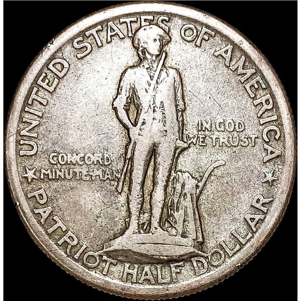 1925 Silver Lexington-Concord Half Dollar  NICELY CIRCULATED