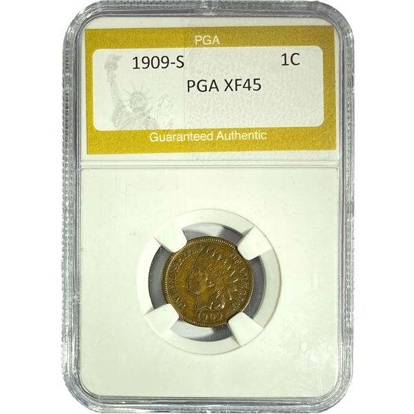 1909-S Indian Head Cent PGA XF45