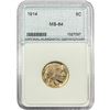 Image 1 : 1914 Buffalo Nickel NNC MS64