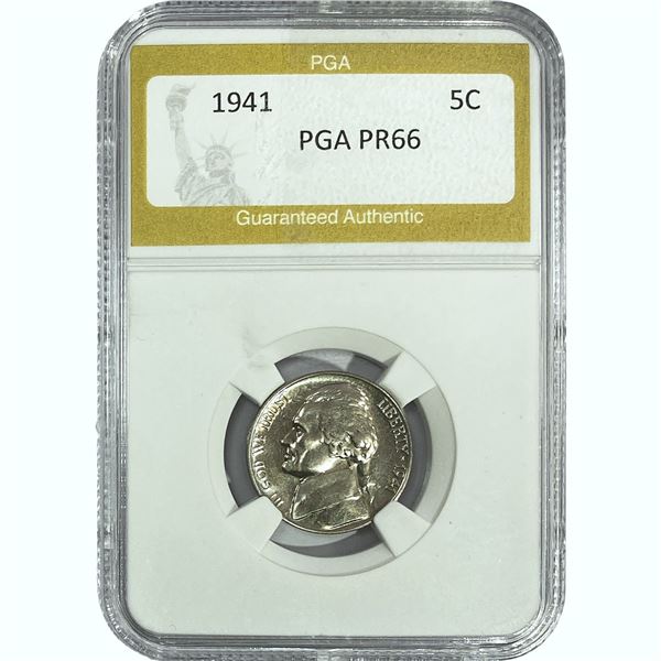 1941 Jefferson Nickel PGA PR66