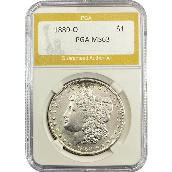 1889-O Morgan Silver Dollar PGA MS63