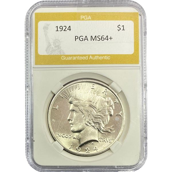1924 Silver Peace Dollar PGA MS64+