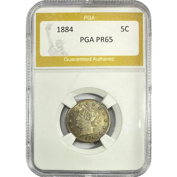 1884 Liberty Victory Nickel PGA PR65