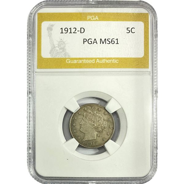 1912-D Liberty Victory Nickel PGA MS61